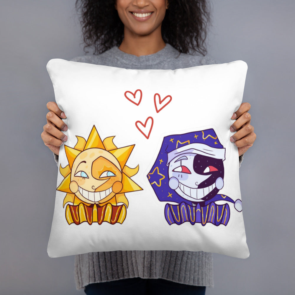 Sundrop and Moondrop fnaf Basic Pillow