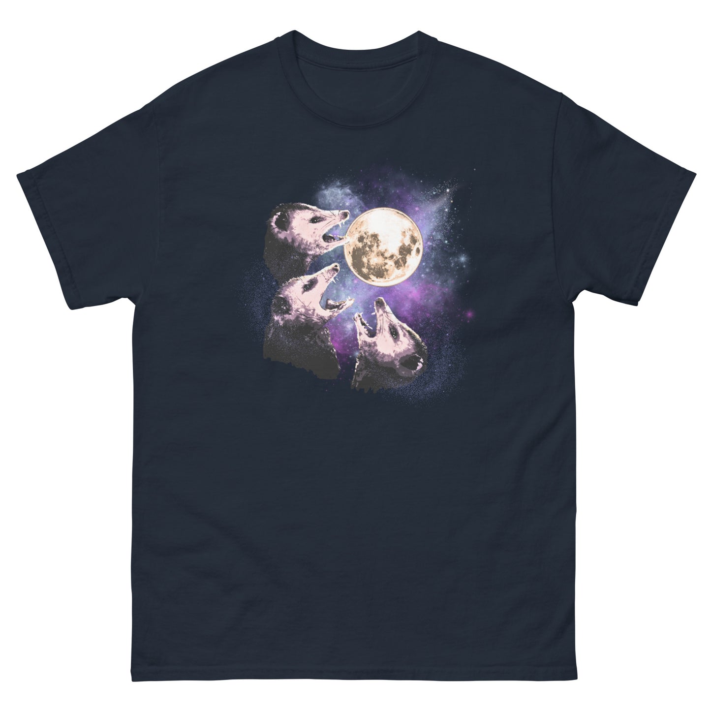 Funny Possum 3 wolf moon classic tee