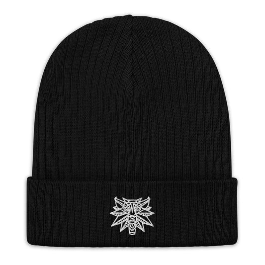 Witcher Wolf Ribbed knit beanie