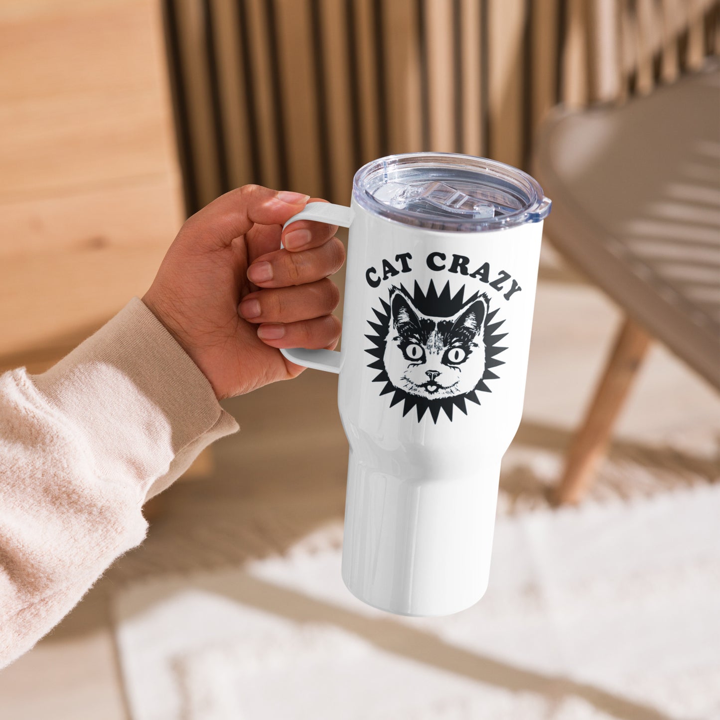 Cat Lady Crazy Cat Mom Funny Cats Travel mug with a handle Stanley