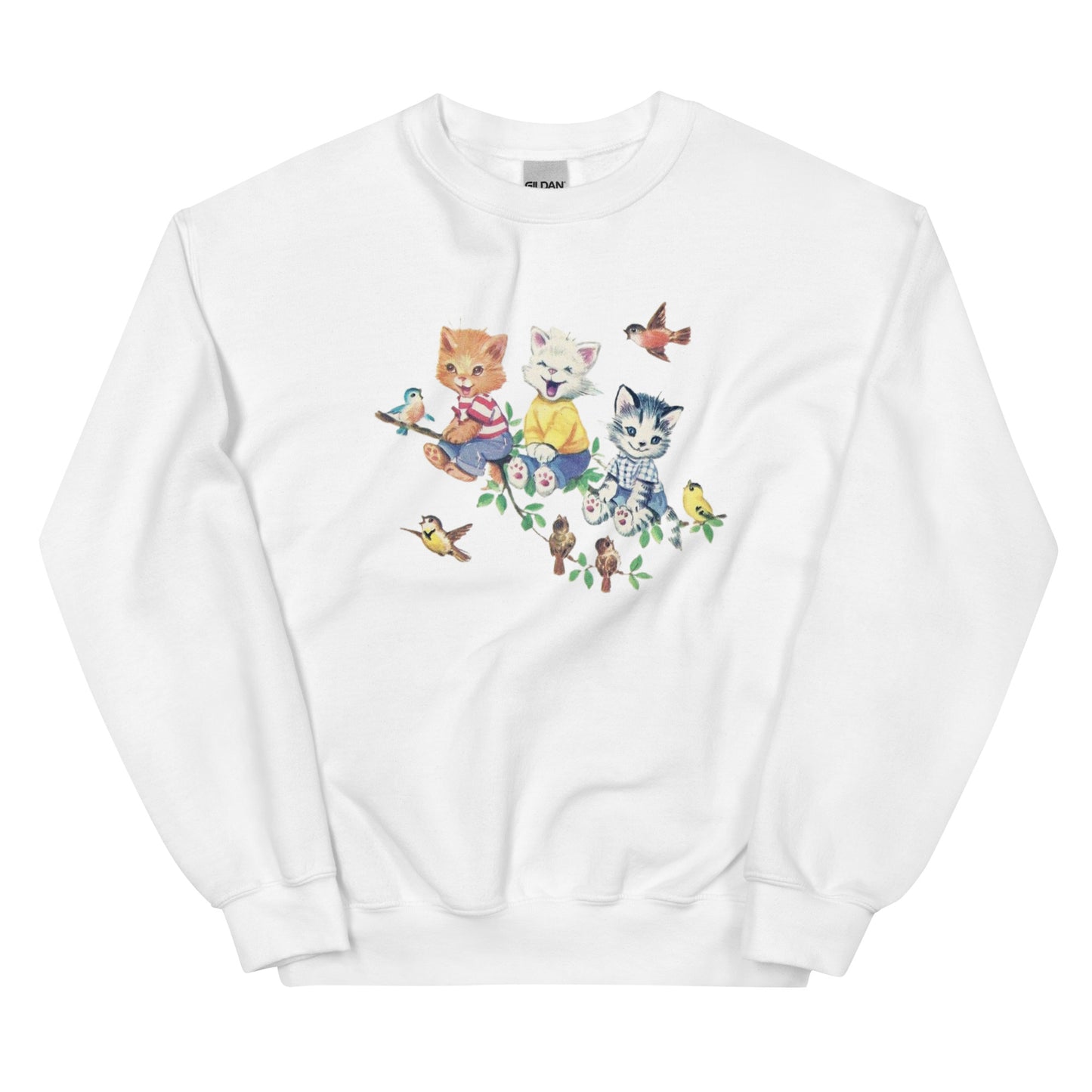 Vintage Cat Cute Kitten Sweatshirt