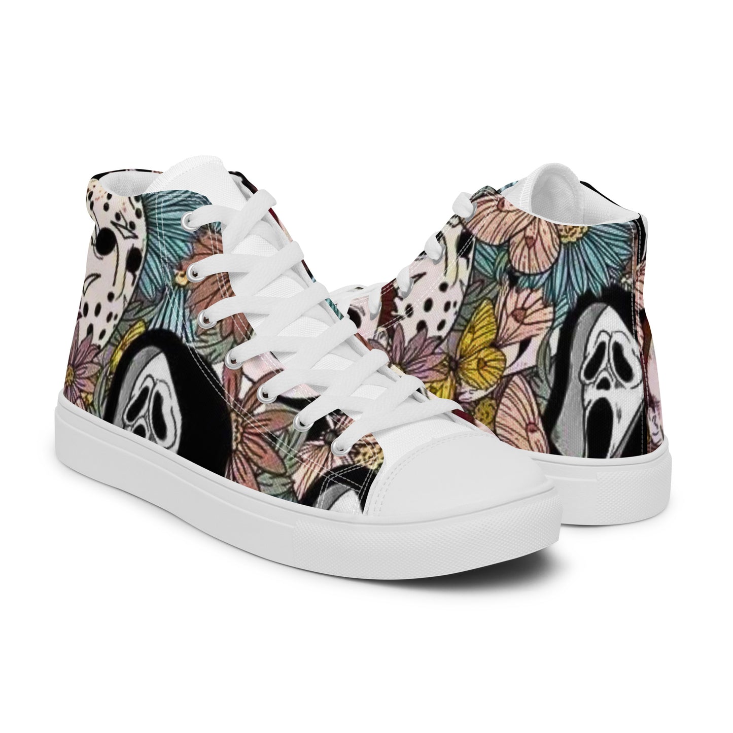 Halloween Scream Jason Halloween Serial Killer Movie Women’s high top canvas shoes