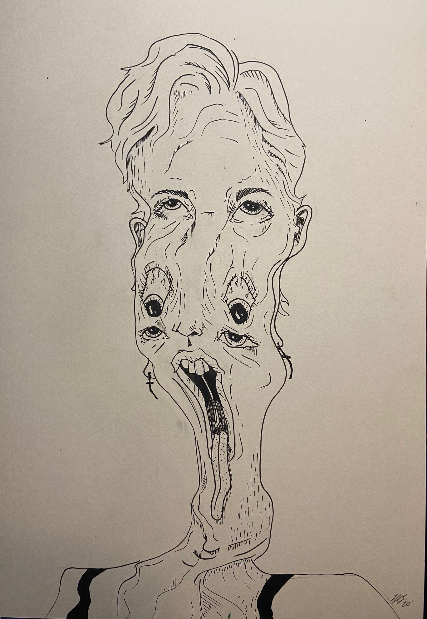 "Droop Face" Print