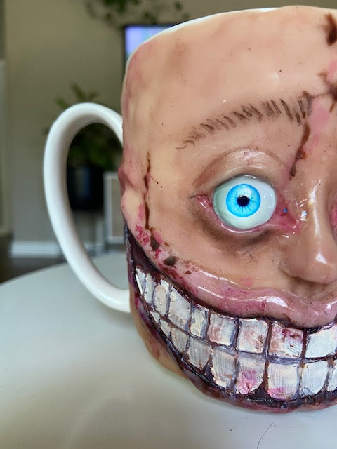 Creepy Smile Face Mug Cup | HANDMADE