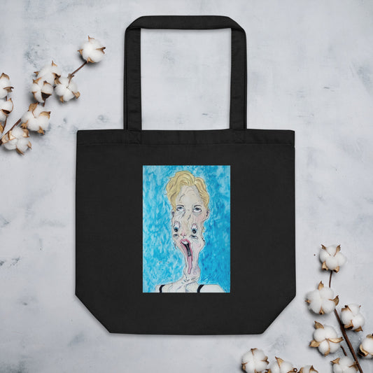 Droop Face Colored Eco Tote Bag