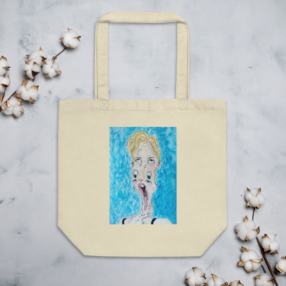 Droop Face Colored Eco Tote Bag
