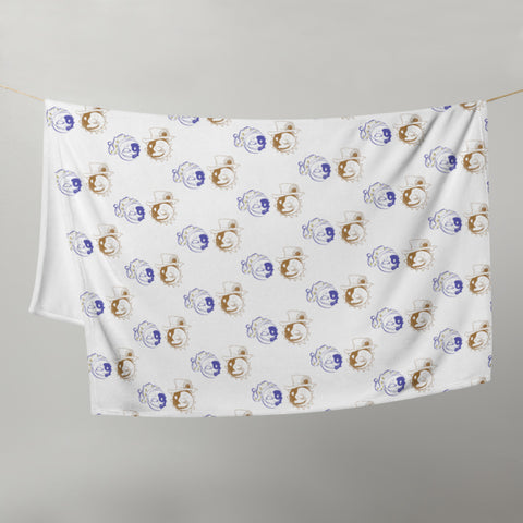 FNAF Sunrise and Moondrop Throw Blanket