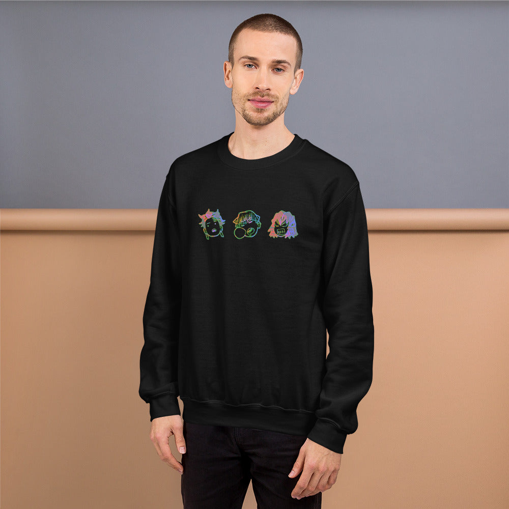 Demon Slayer Faces Anime Unisex Sweatshirt