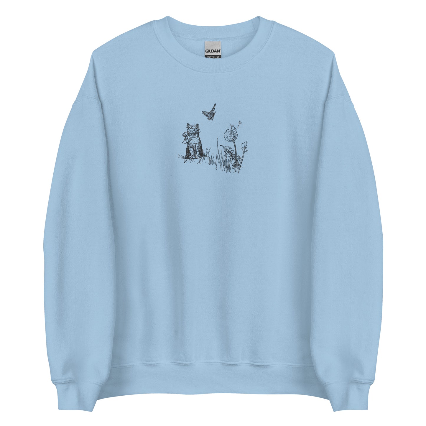 Cat and Butterfly Unisex Sweatshirt