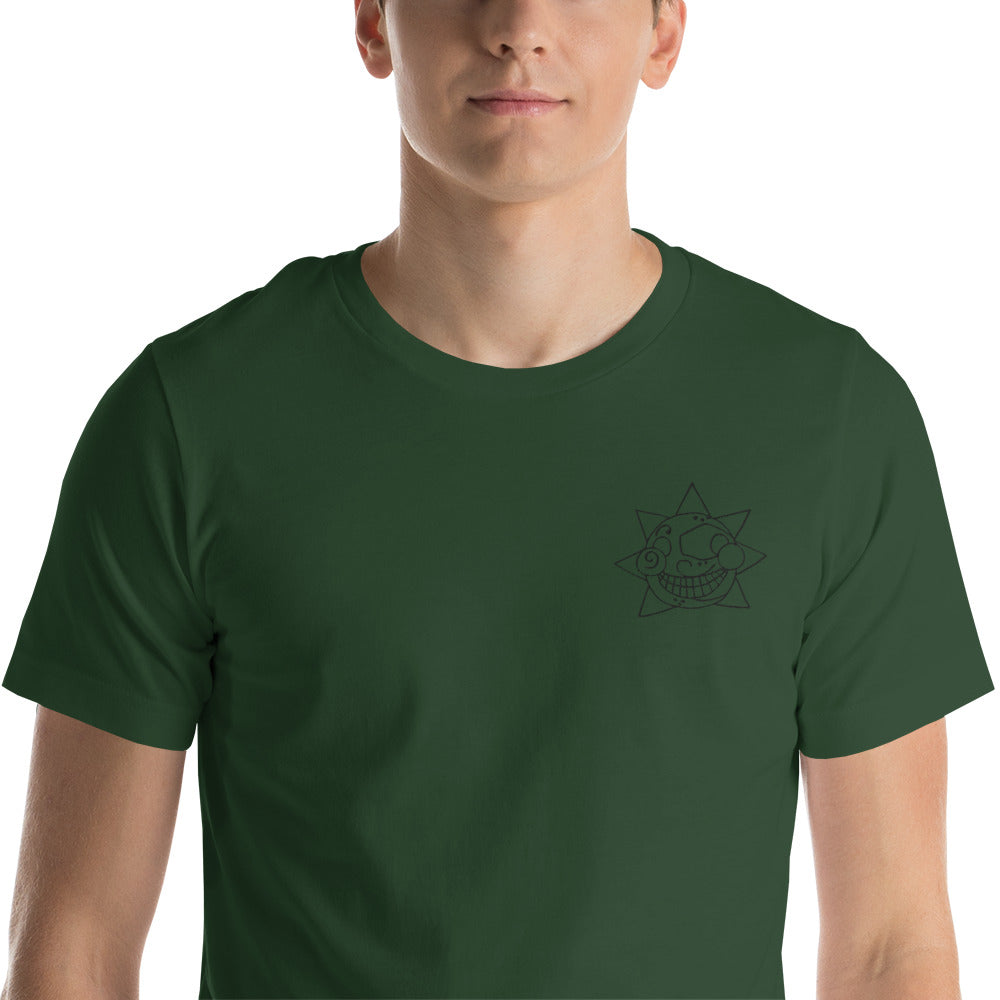 Sundrop Moondrop FNAF Security breach daycare Embroidered Short-Sleeve Unisex T-Shirt
