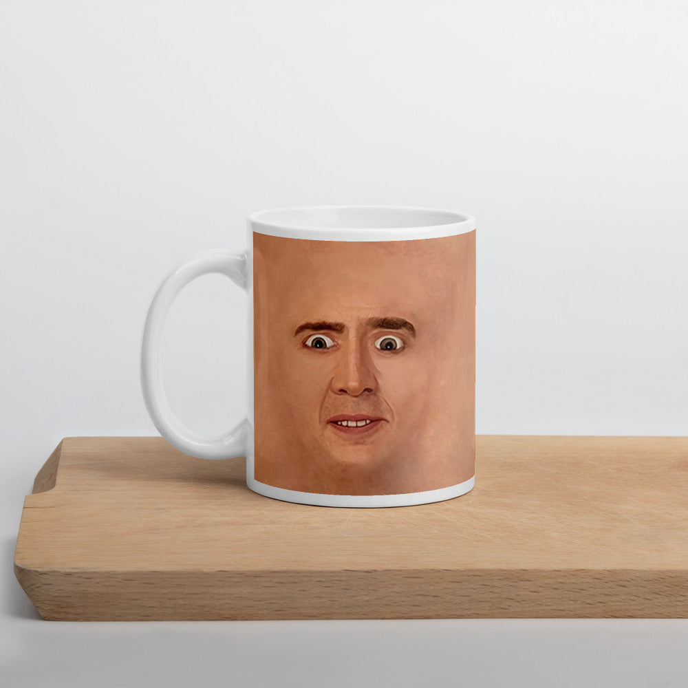 Nicolas Cage Illustration Mug Coffee Cup