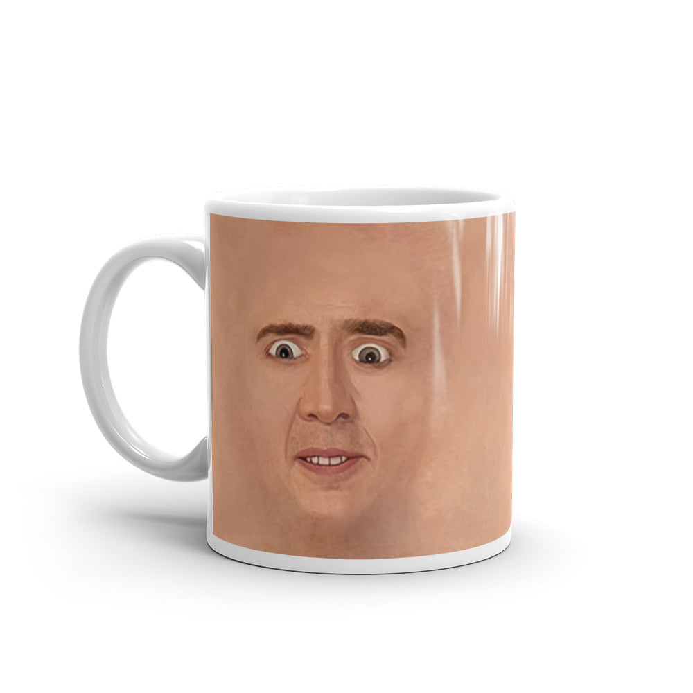 Nicolas Cage Illustration Mug Coffee Cup