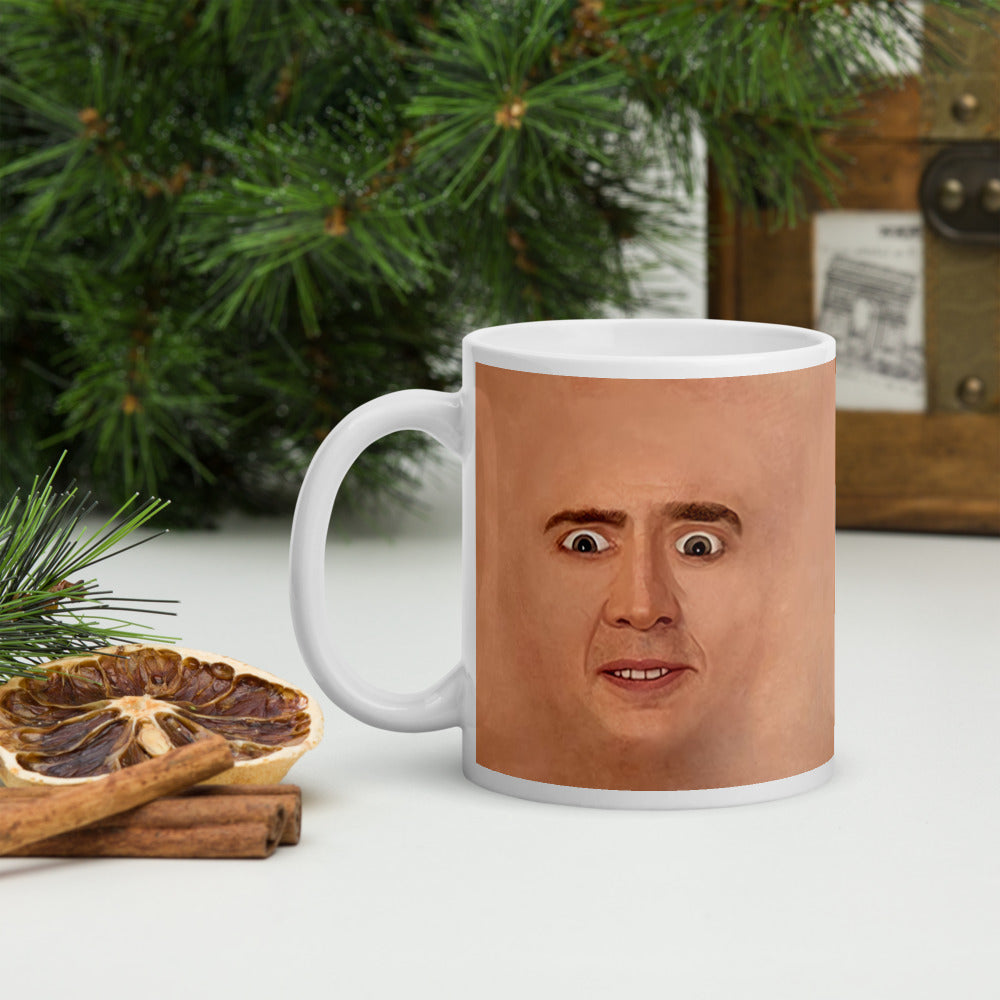 Nicolas Cage Illustration Mug Coffee Cup