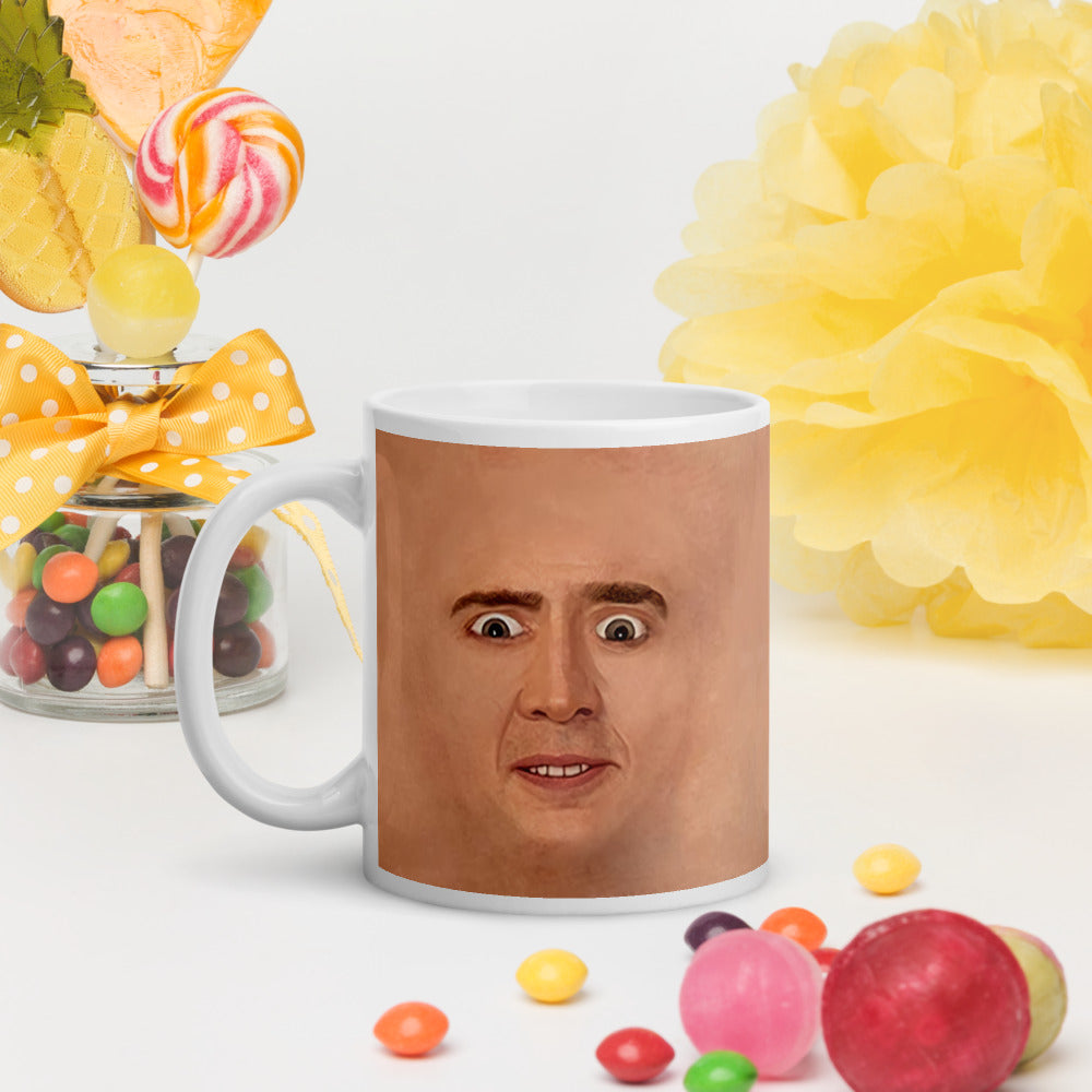 Nicolas Cage Illustration Mug Coffee Cup