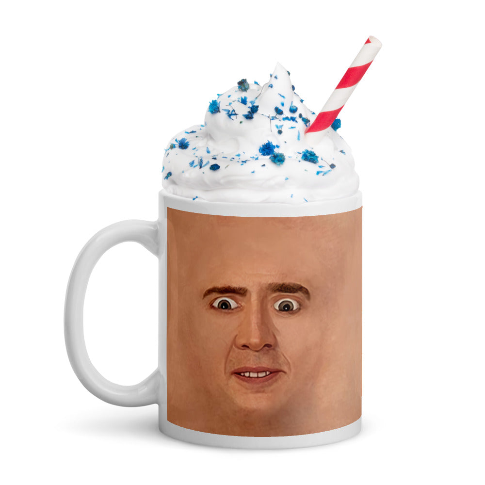 Nicolas Cage Illustration Mug Coffee Cup