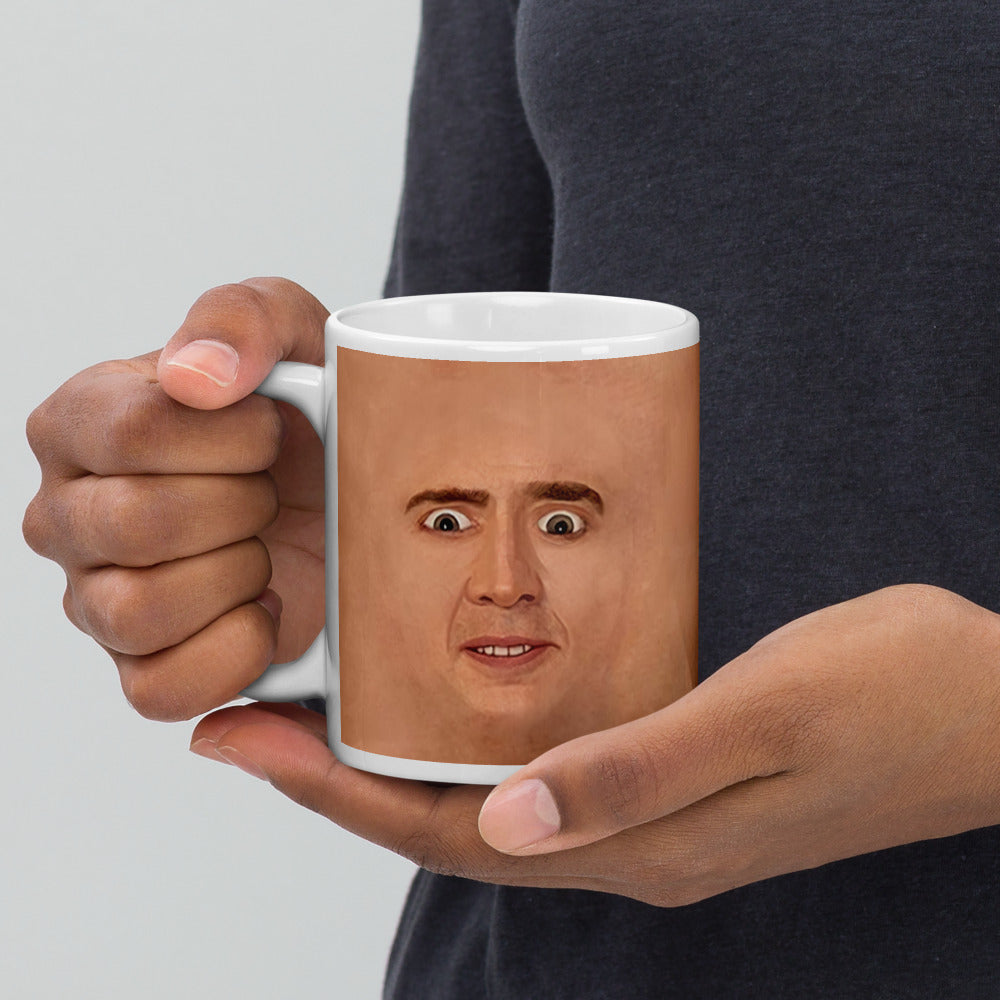 Nicolas Cage Illustration Mug Coffee Cup