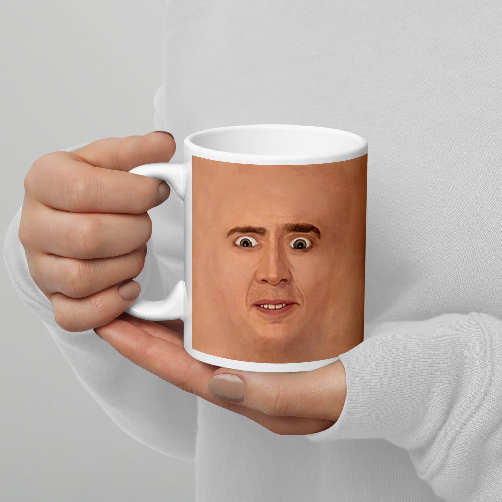 Nicolas Cage Illustration Mug Coffee Cup