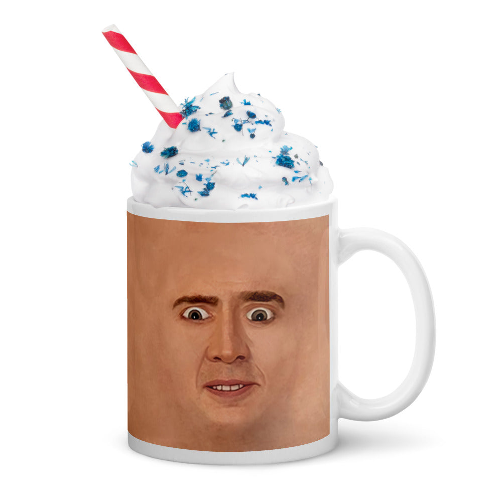 Nicolas Cage Illustration Mug Coffee Cup