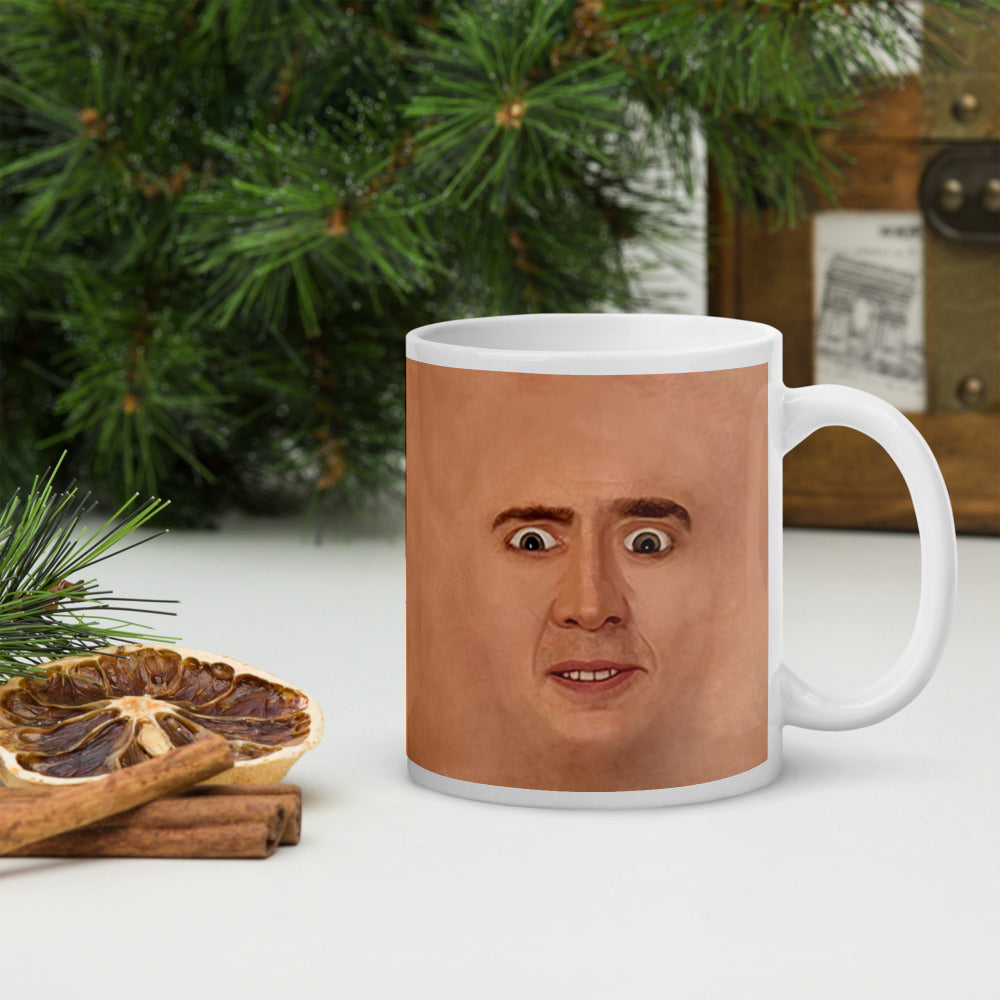 Nicolas Cage Illustration Mug Coffee Cup