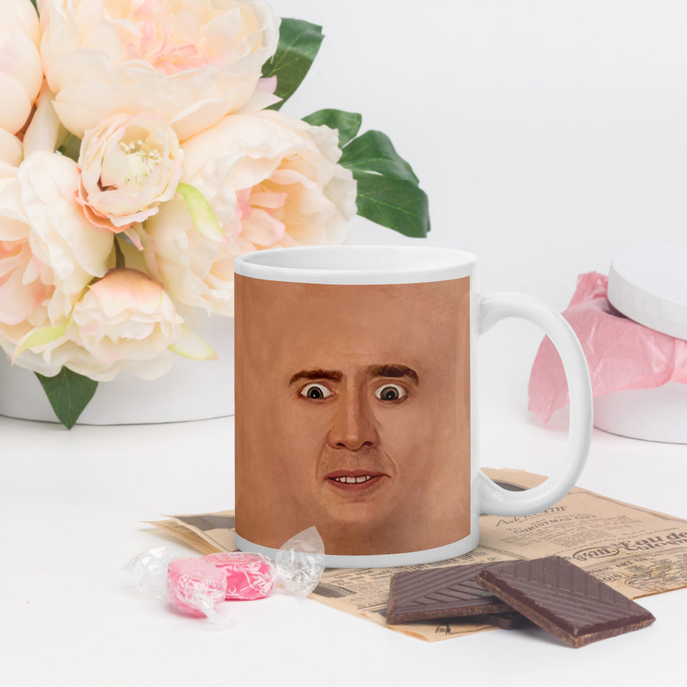 Nicolas Cage Illustration Mug Coffee Cup