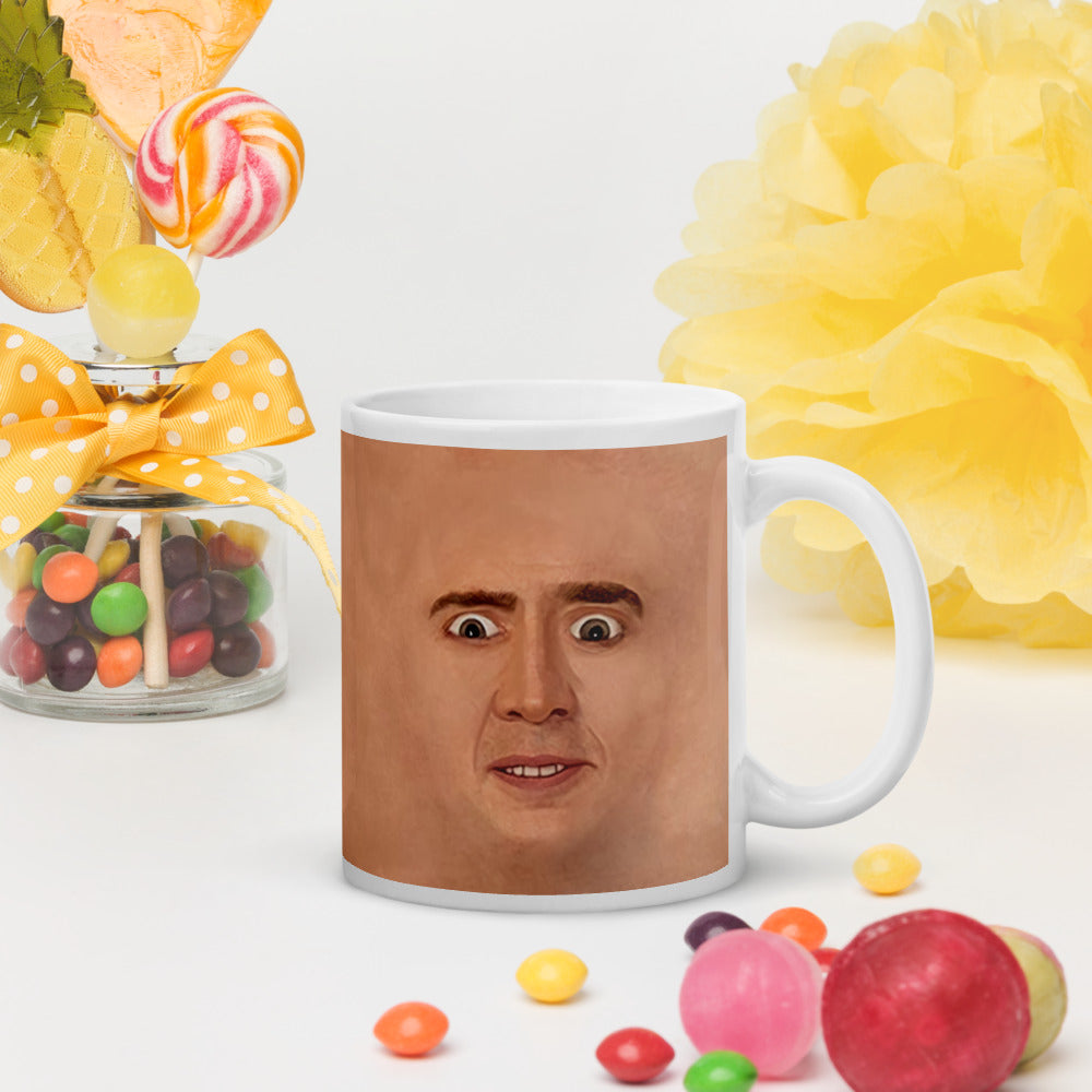 Nicolas Cage Illustration Mug Coffee Cup