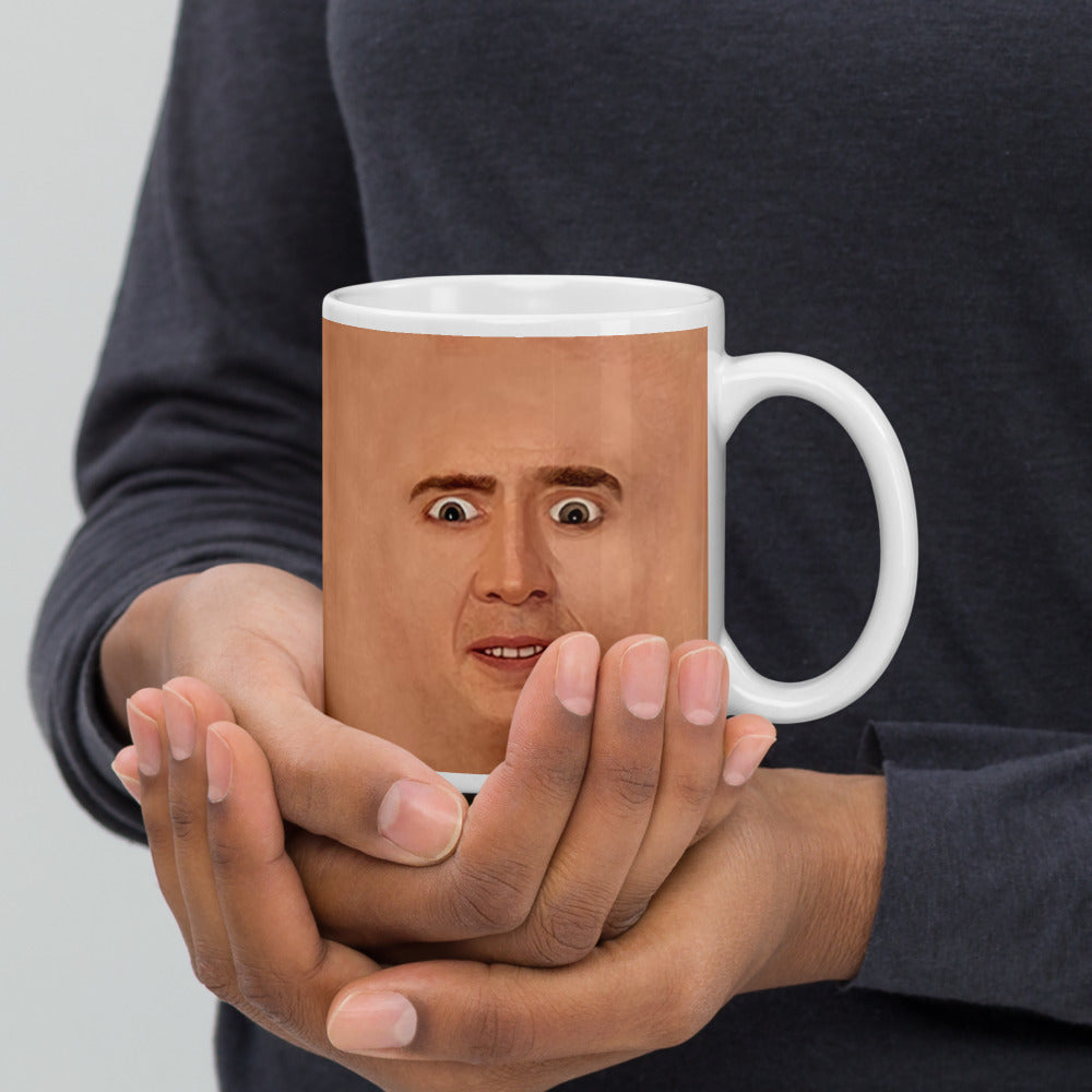 Nicolas Cage Illustration Mug Coffee Cup