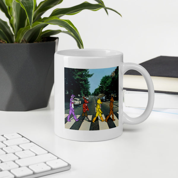 FNAF Abbey Road Security Breach White glossy mug