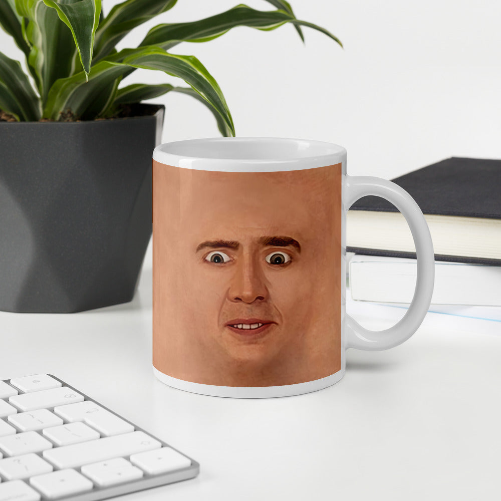 Nicolas Cage Illustration Mug Coffee Cup