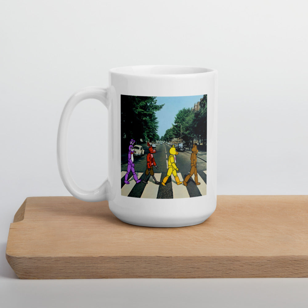 FNAF Abbey Road Security Breach White glossy mug