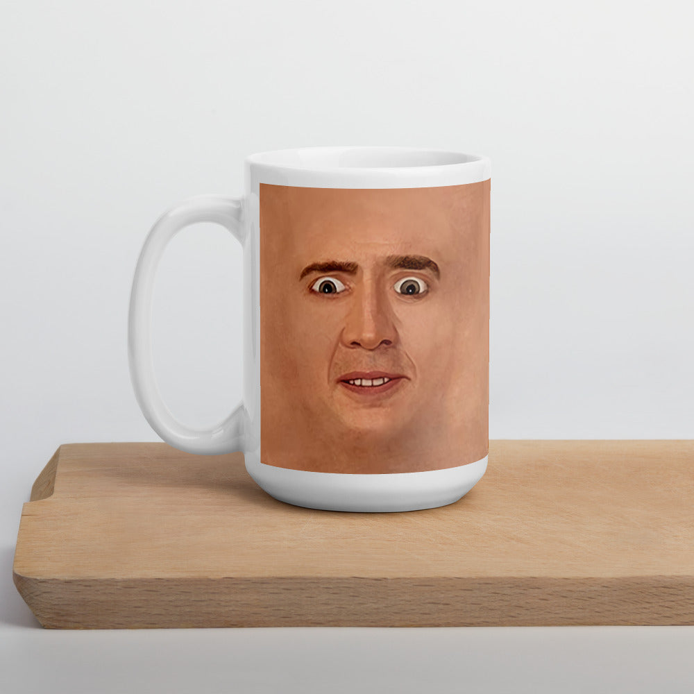 Nicolas Cage Illustration Mug Coffee Cup