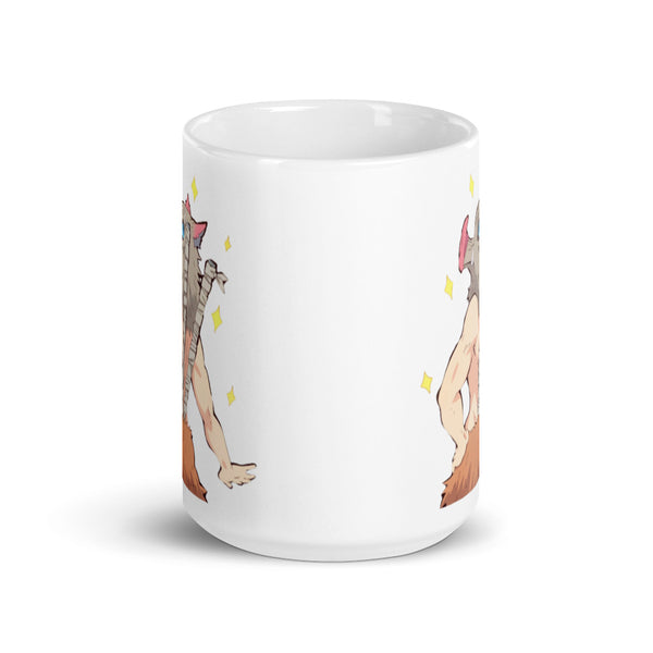 Inosuke Sparkle White glossy mug
