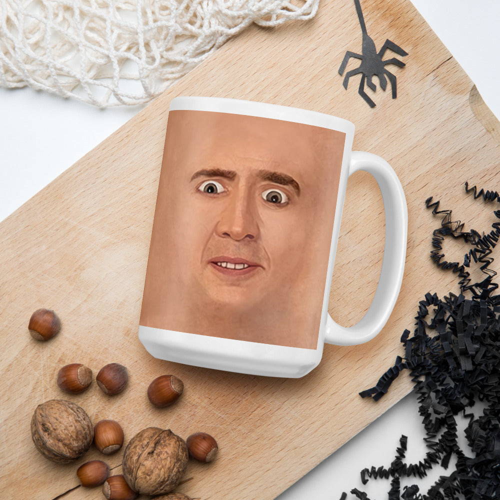 Nicolas Cage Illustration Mug Coffee Cup