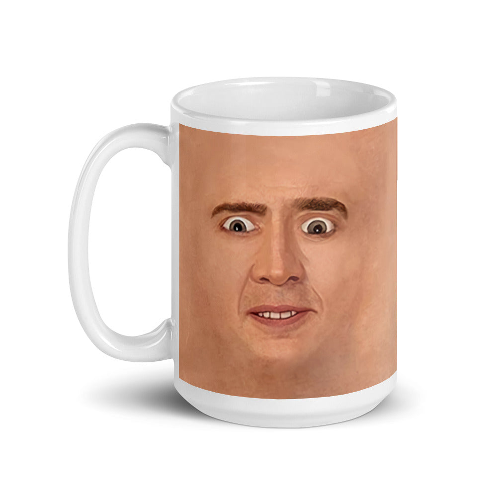 Nicolas Cage Illustration Mug Coffee Cup