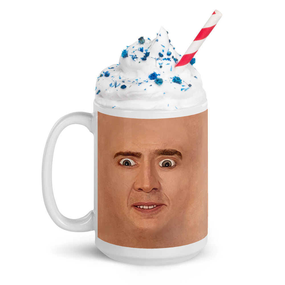 Nicolas Cage Illustration Mug Coffee Cup