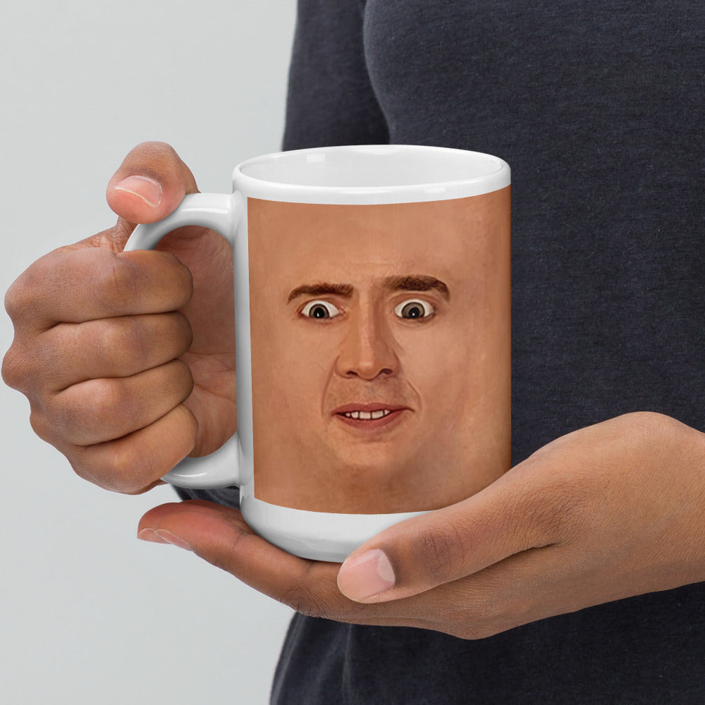 Nicolas Cage Illustration Mug Coffee Cup