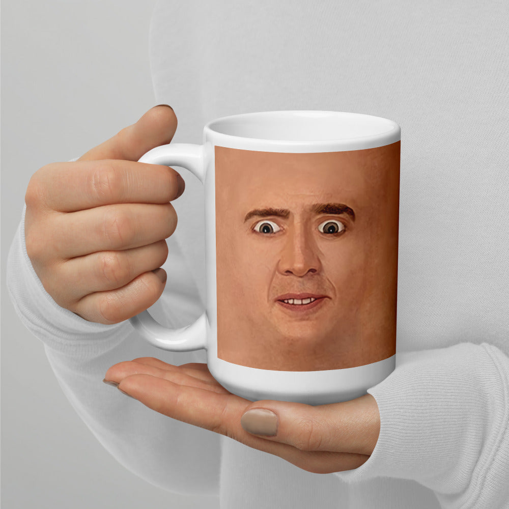 Nicolas Cage Illustration Mug Coffee Cup