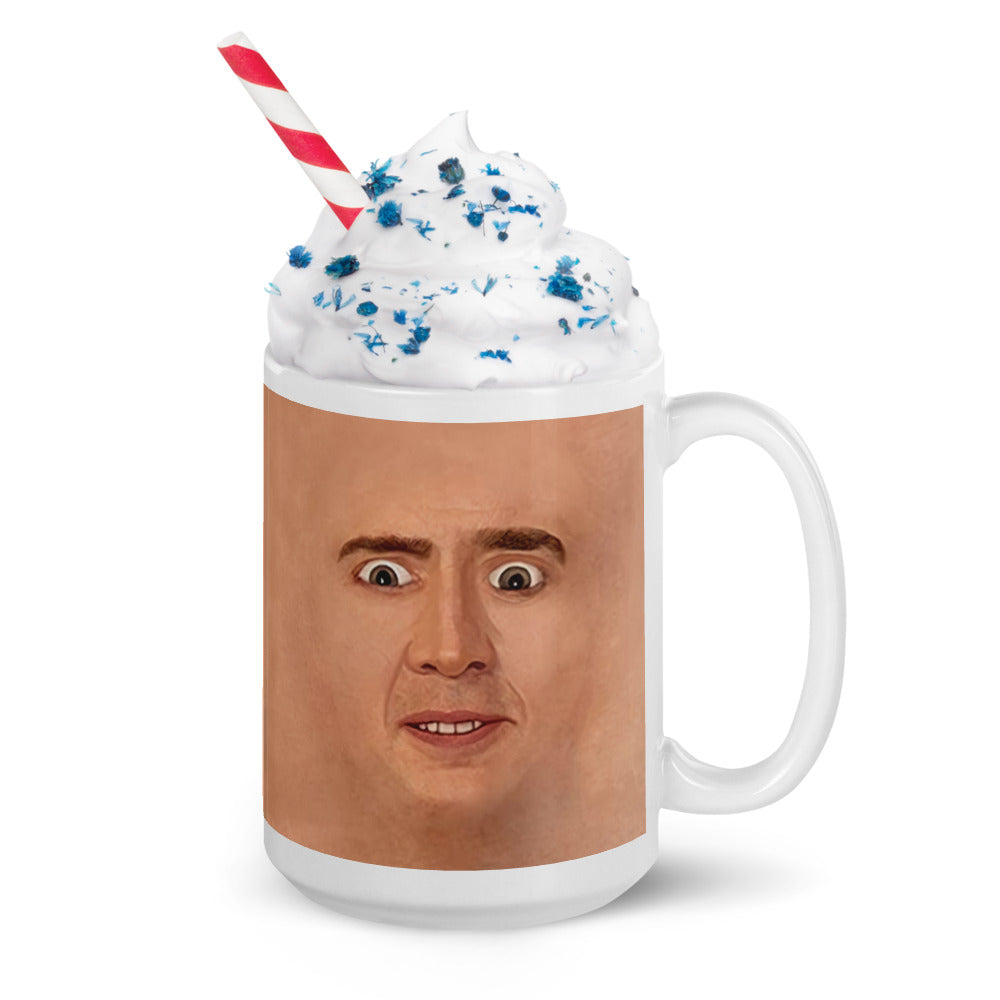 Nicolas Cage Illustration Mug Coffee Cup