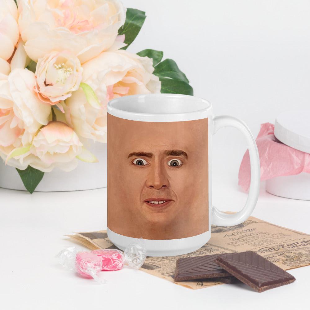 Nicolas Cage Illustration Mug Coffee Cup