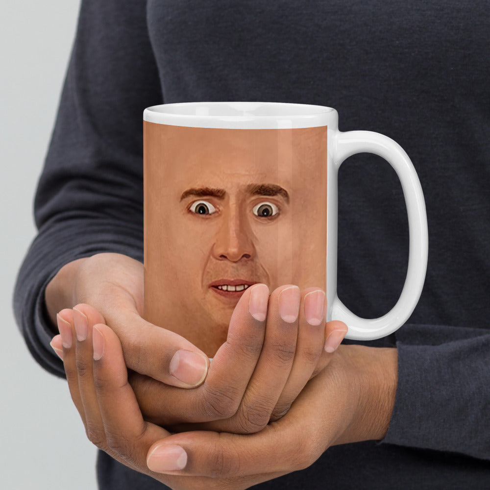 Nicolas Cage Illustration Mug Coffee Cup