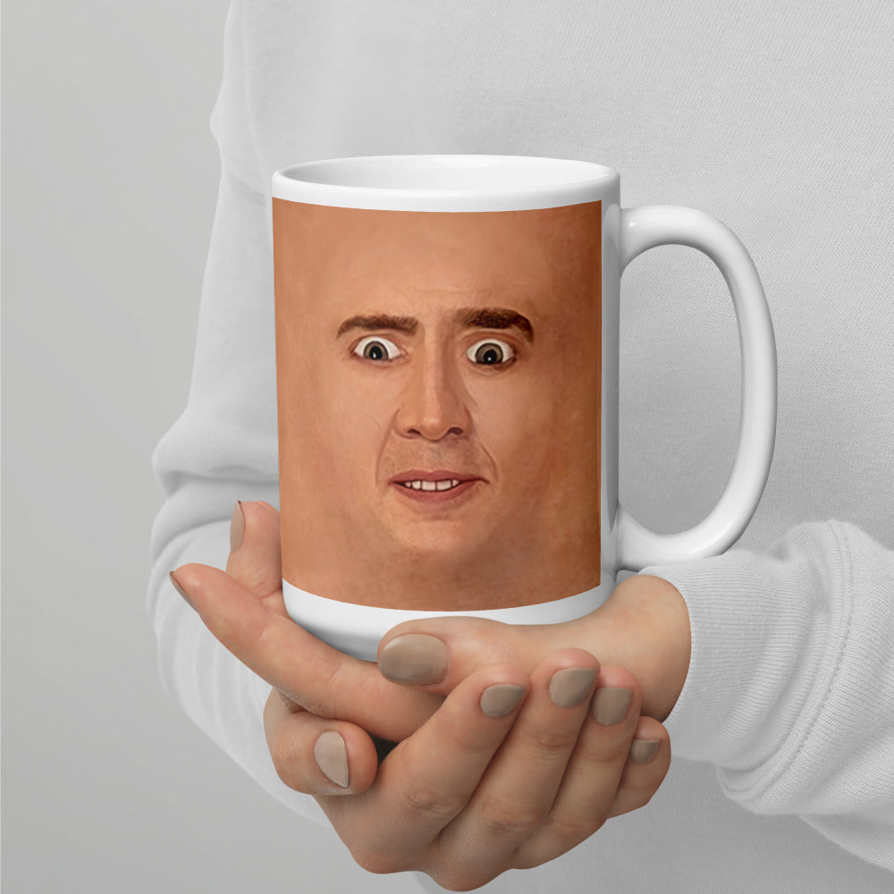 Nicolas Cage Illustration Mug Coffee Cup