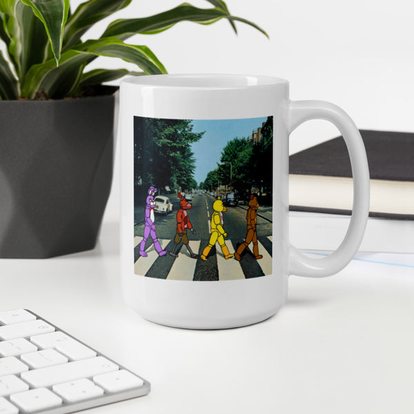 FNAF Abbey Road Security Breach White glossy mug