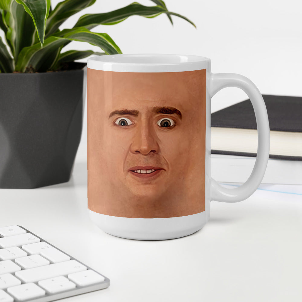 Nicolas Cage Illustration Mug Coffee Cup